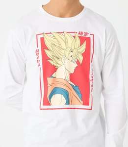 Camiseta Manga larga Goku Algodón Desde 10,19€ tallas XS,S,M,L,Xl