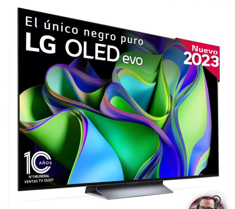 TV LG OLED evo 4K de 65'' C3, Procesador Máxima Potencia, Dolby Vision / Dolby ATMOS, SmarTV webOS23