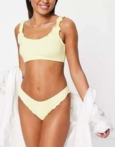 Bikini amarillo de top y braguitas de Vero Moda