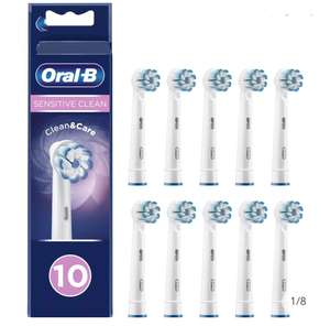 Oral-B Sensitive Clean cabezales de recambio para cepillo de dientes eléctrico blanco pack de 10 unidades