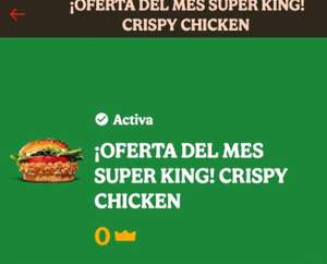 Crispy chicken GRATIS sólo Superkings