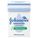 Johnson's Baby Bastoncillos para Bebé con extremos de algodón 100% puro - 1 x 100 bastoncillos