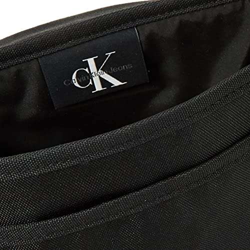 Calvin Klein Jeans Cargo Flap Reporter18, Bolsa para Hombre, Black, One Size