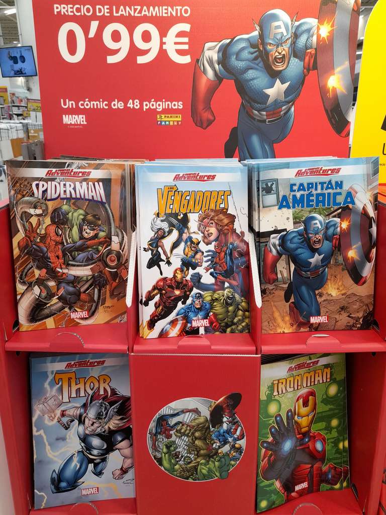 Cómic Marvel en Carrefour