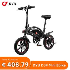 Bicicleta eléctrica plegable DYU D3F