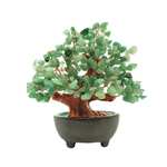 Colorsheng Árbol de Dinero de Cristal de Cuarzo de 7 Pulgadas, bonsái, Feng Shui, decoración para Riqueza y Suerte (Verde)