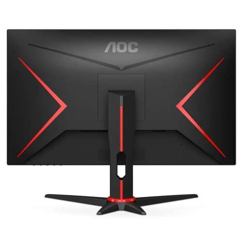 AOC Gaming Q27G2E/BK - Monitor QHD de 27", 155 Hz, 1 ms MPRT, FreeSync Premium (2560x1440, HDMI, DisplayPort) negro/rojo