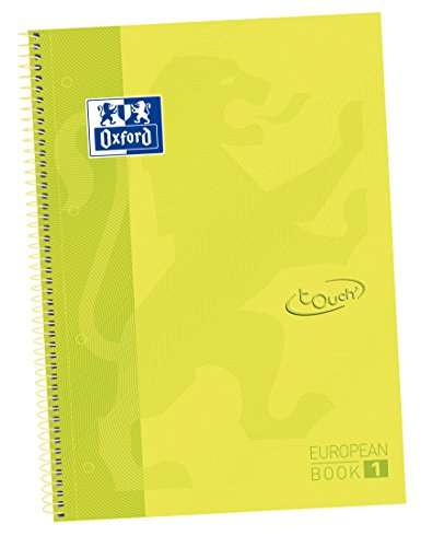 Oxford cuaderno Europeanbook 1 touch - Microperforado - Tapa extradura