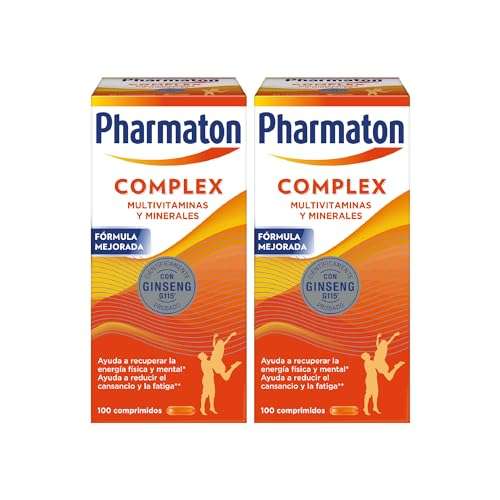 Pharmaton Complex - Multivitamínico con Ginseng G115-200 Comprimidos - Energía Física y Mental - Vitaminas para el cansancio.