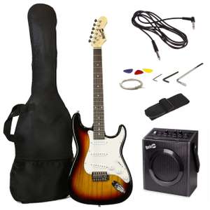 RockJam RJEG02-SK-SB Kit completo de guitarra eléctrica de 10 W