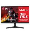 Monitor 24" Gaming LG UltraGear - Full HD, IPS, 144Hz, 1ms, FreeSync, DAS Mode