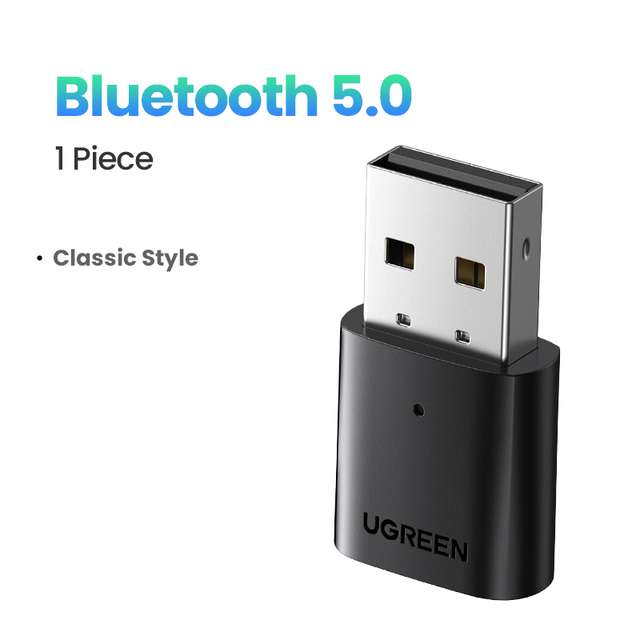 UGREEN-adaptador Dongle USB Bluetooth 5,0 (Bluetooth 5,3 por 6,64€)