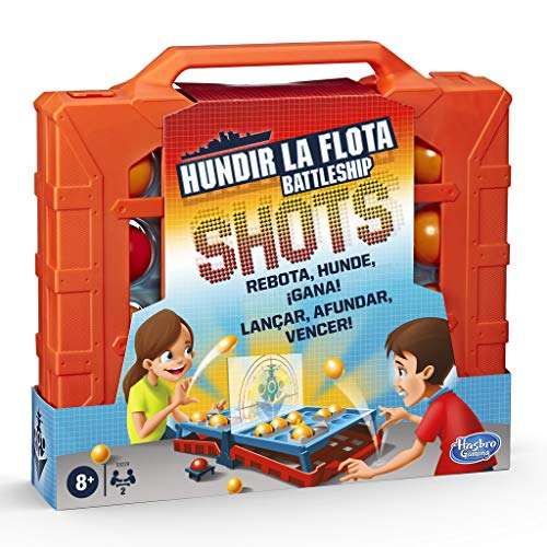 Hasbro Gaming- Hundir La Flota Shots Juego de Estrategia