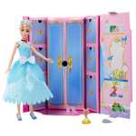 Disney Princess Royal Fashion Reveal Cenicienta Muñeca princesa con accesorios de moda sorpresa, juguete +3 años (Mattel HMK53)