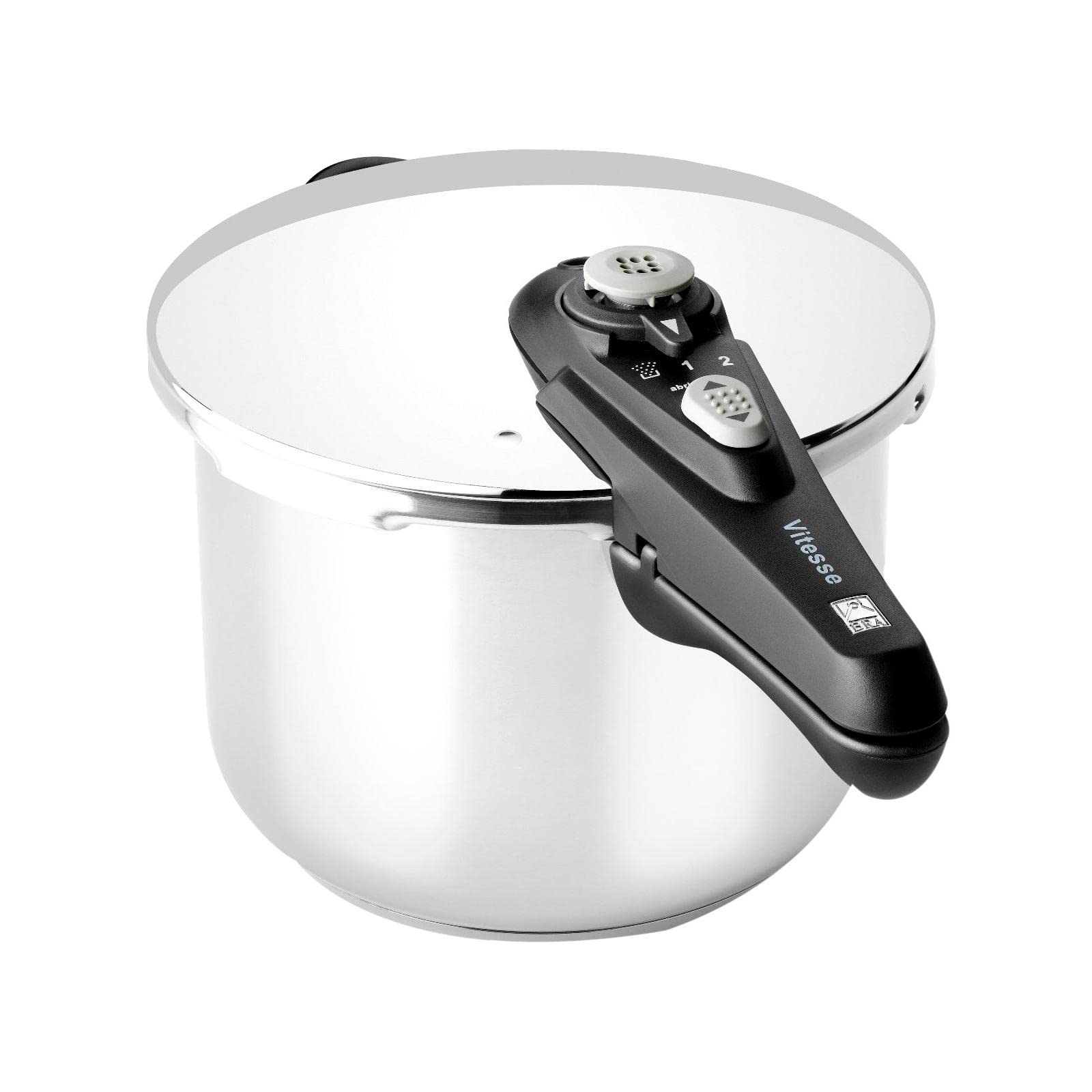 Olla Express BRA Vitesse de 4 Litros (Acero Inox 18/10, 2 Niveles de Presión, Fondo Difusor Inducción)