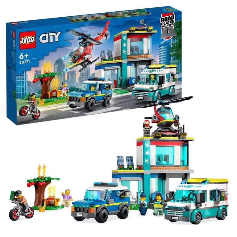 LEGO City 60371 Central de Vehículos de Emergencia