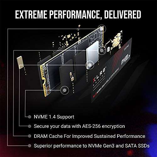PNY SSD 2TB M.2 XLR8 CS3140 SPCIE.X.4.0 NVME (Escritura 6850 MB/S)