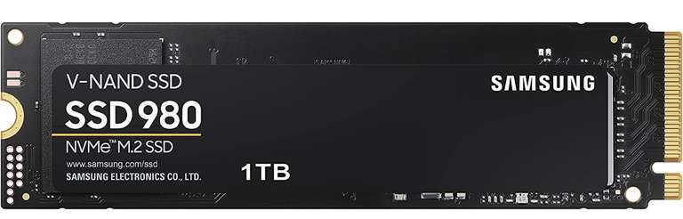 Samsung 980 1 TB PCIe 3.0 (up to 3.500 MB/s) NVMe M.2 Internal Solid State Drive (SSD) (MZ-V8V1T0BW).