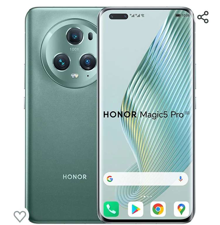 HONOR Magic5 Pro 5G 12+512GB, Snapdragon 8 Gen 2, Pantalla HDR Quad-Curved de 6,81" y 120 Hz