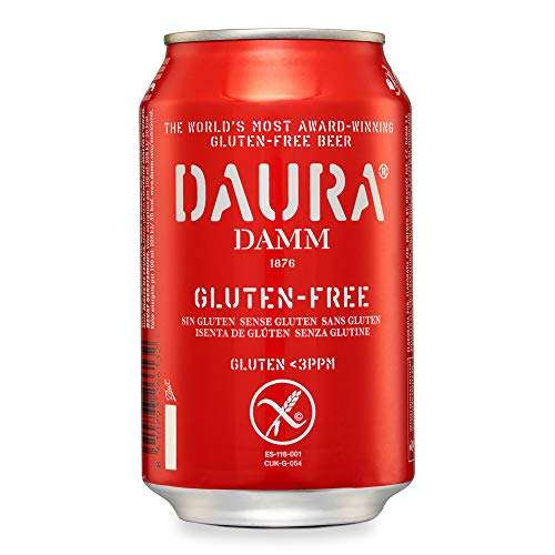 Damm - Cerveza Sin Gluten Daura, Cerveza Para Celíacos [Pack de 24 x 33 cl]