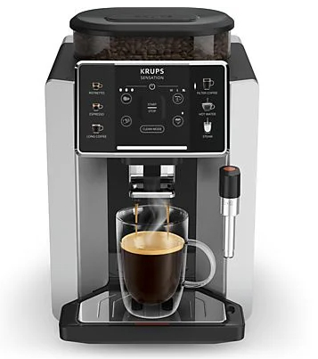 Cafetera superautomática Krups Sensation C90 (EA910E10) (1450 W de potencia, 15 bares de presión, depósito de agua de 1,7 L, 6 programas)