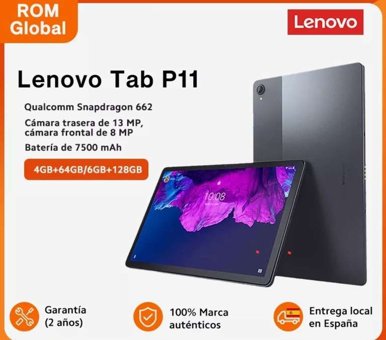 Tablet Lenovo P11 128Gb y 6Gb de ram