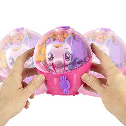 IMC Toys BUBILOONS Mini muñeca animalito Sorpresa coleccionable que infla Globos, Cápsula Caramelo con Bolitas de Colores