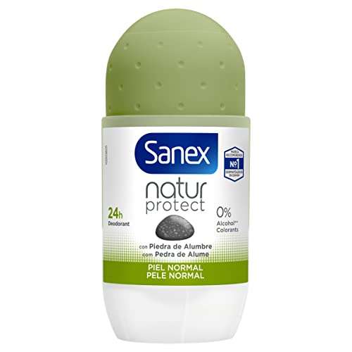 Sanex Natur Protect, Desodorante Hombre o Mujer, Desodorante Roll-on, Pack 6 Uds x 50ml (recurrente)