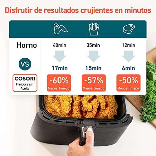 3x Cosori Premium Chef Edition, Freidora sin Aceite 5,5L - Potencia 1700W
