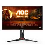 AOC Gaming 27G2SP - Monitor FHD de 27 Pulgadas, 165 Hz,Respuesta 1 ms, FreeSync Premium (1920 x 1080, HDMI, DisplayPort), Color Negro y Rojo