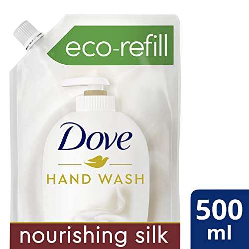 Dove Fine Silk, Detergente cremoso para manos, Bolsa de relleno, 500 ml