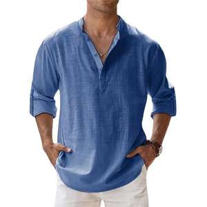 Camisas de lino y algodón para hombre