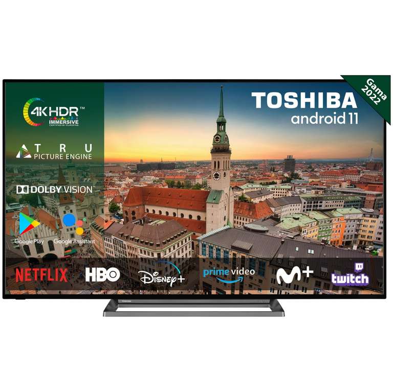 TV LED (65") Toshiba 65UA3D63DG, 4K UHD, Smart TV gama 2022