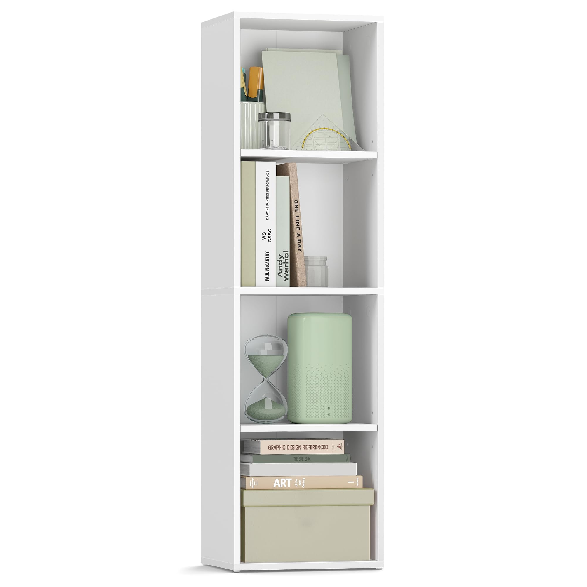 VASAGLE Librería de 4 Niveles, Estantería Libros, Abierta