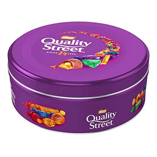 Nestlé Quality Street Bombones de Tofe recubiertos de Chocolate - Lata de bombones 480g