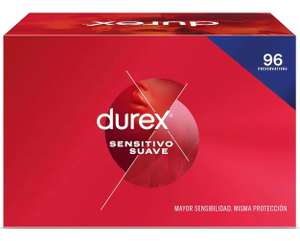 Durex Pack Preservativos Sensitivo Suave, Fino para Mayor Sensibilidad, 96 condones [PRECIO PRIMERA COMPRA 17,39€]