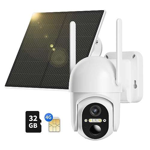 Cámara de vigilancia exterior 2K con carga solar y conexión por tarjeta sim  » Chollometro