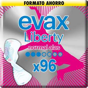 Compresas EVAX Liberty con alas, 96 unidades