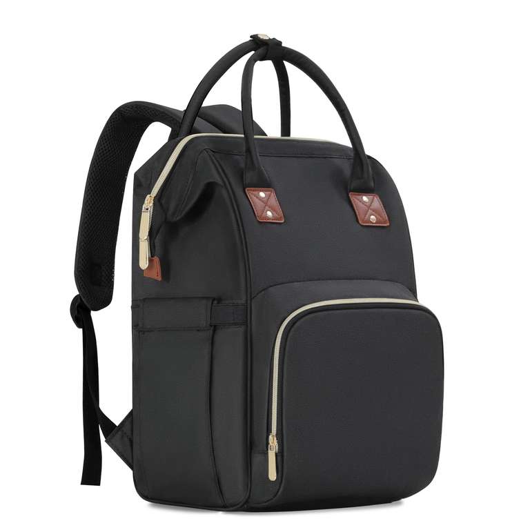 Mochila multifunción Femuar (pañales, biberones, etc) Negra
