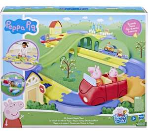 Hasbro Peppa Pig Peppa en la Ciudad Set de Juego para Niñas y Niños con Pista Ajustable, 1 vehículo y 1 Figura, con Sonido