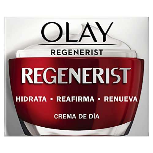 Olay Regenerist Crema Facial De Día, Pack x 2 Uds, Fórmula Con Ácido Hialurónico, Vitamina B3 Y Niacinamida, 24H De Hidratación, 100 ml