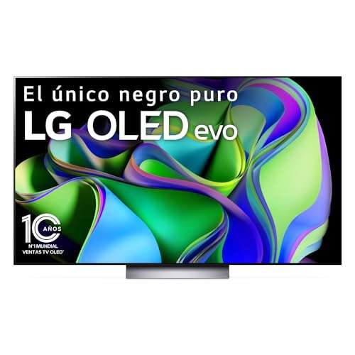 TV OLED EVO LG OLED65C34LA 65", 4K OLED, Smart TV, HDR10, webOS23, Procesador Alta Potencia, Dolby Vision, Dolby Atmos,
