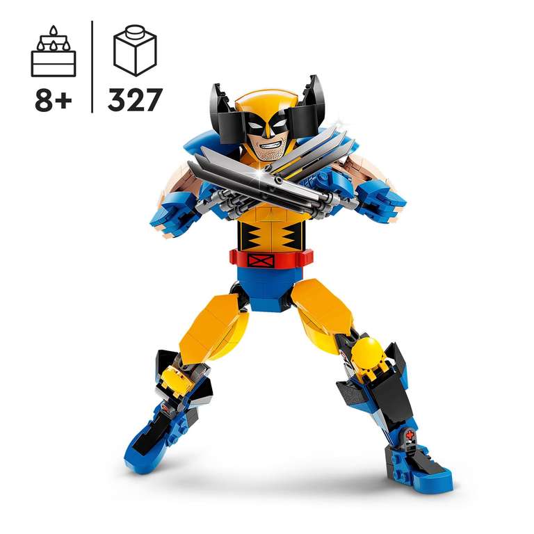 Figura de construcción de 327 piezas LEGO Wolverine
