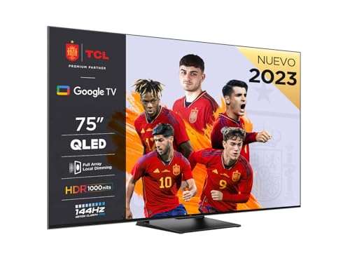 TV QLED 75" TCL 75T8A (75C745) VA FALD, 220 zonas | 144Hz, HDMI 2.1 | Google TV | Dolby Vision & Atmos