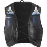 Chaleco trail running Salomon Active Skin 12 Set, Bolsillos Pecho hidratación, Comodidad SensiFit, Almacenamiento senderos Ultra Seguro