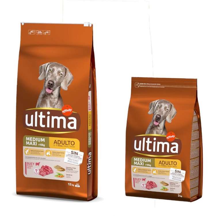 Descuento en Ultima Medium-Maxi 15 kg pienso para perros y variedades