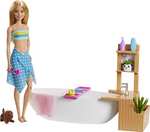 Barbie Muñeca Barbie y su Bañera de Burbujas, juguete regalo para niños y niñas 24