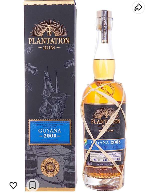 Plantation Rum GUYANA Red Pineau des Charentes Maturation 2008 47,6% Vol. 0,7l in Giftbox