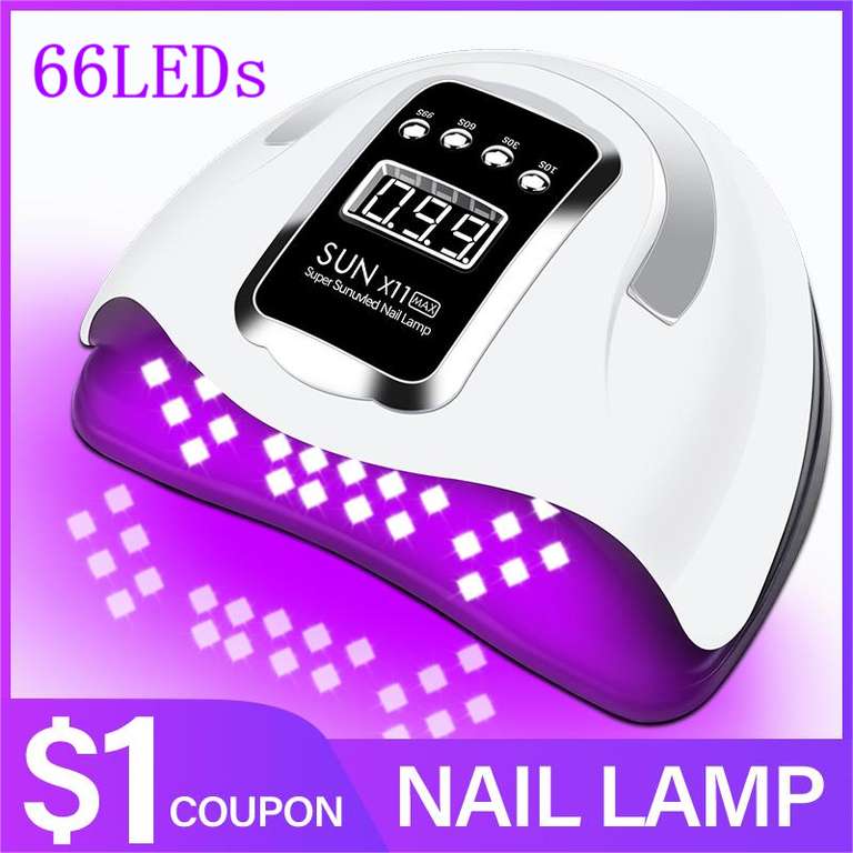 Lampara para Manicura de Uñas de Gel UV LED, Portatil con Pantalla Tactil