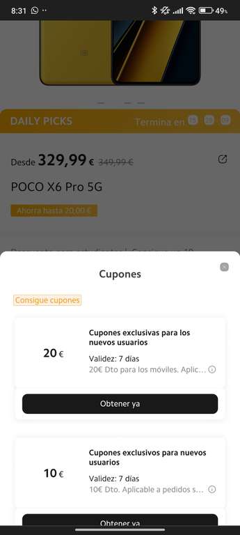 Xiaomi POCO X6 Pro 5G [8GB + 256GB] » Chollometro